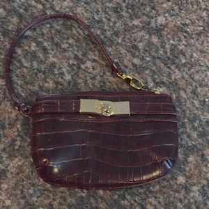 Small brown wristlet